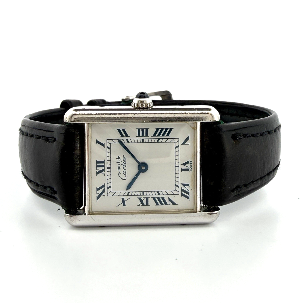 Cartier Must Tank Vermeil Quartz Watch Sterling Silver Large Model