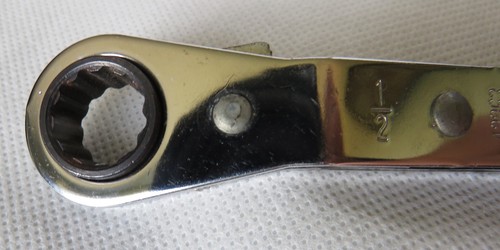 Craftsman Ratcheting Angled Box Wrench 43363, SAE 1/2 and 9/16, 12pt, USA - Picture 10 of 10