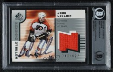 BAS 2001 SP Authentic Notable Numbers /627 John LeClair #NN-JL BGS Authentic 3c7