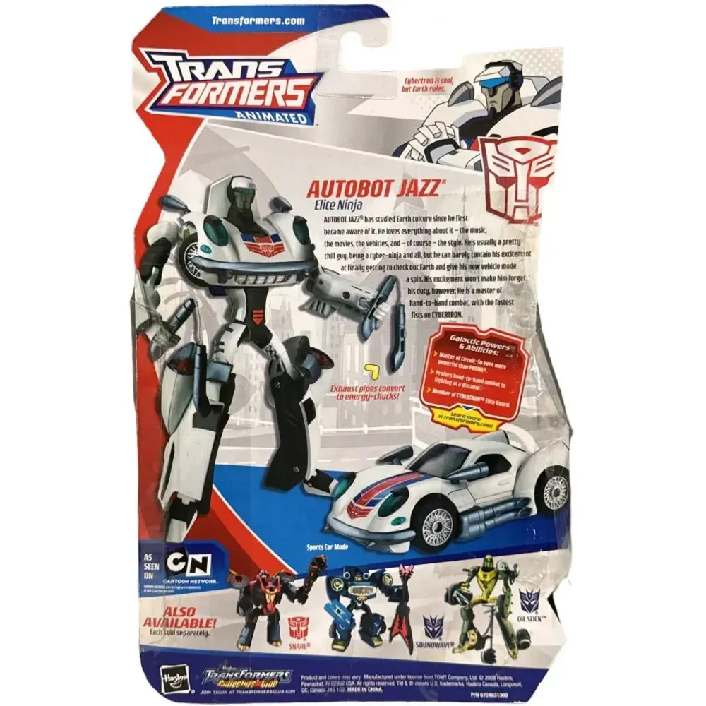 Transformers Animated Jazz 輸入品 Hasbro Transformers Animated Deluxe Autobot Jazz Action Figure for