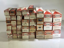 Raytheon Mixed Radio TV Valves Vacuum Tubes Electron Radiotron 38 pcs Lot C