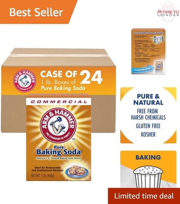 Baking Soda 16 oz Pack of 24 All-Natural Multipurpose Cleaner Deodorizer