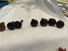 Set of 7 VTG Wooden  Cabinet Knobs