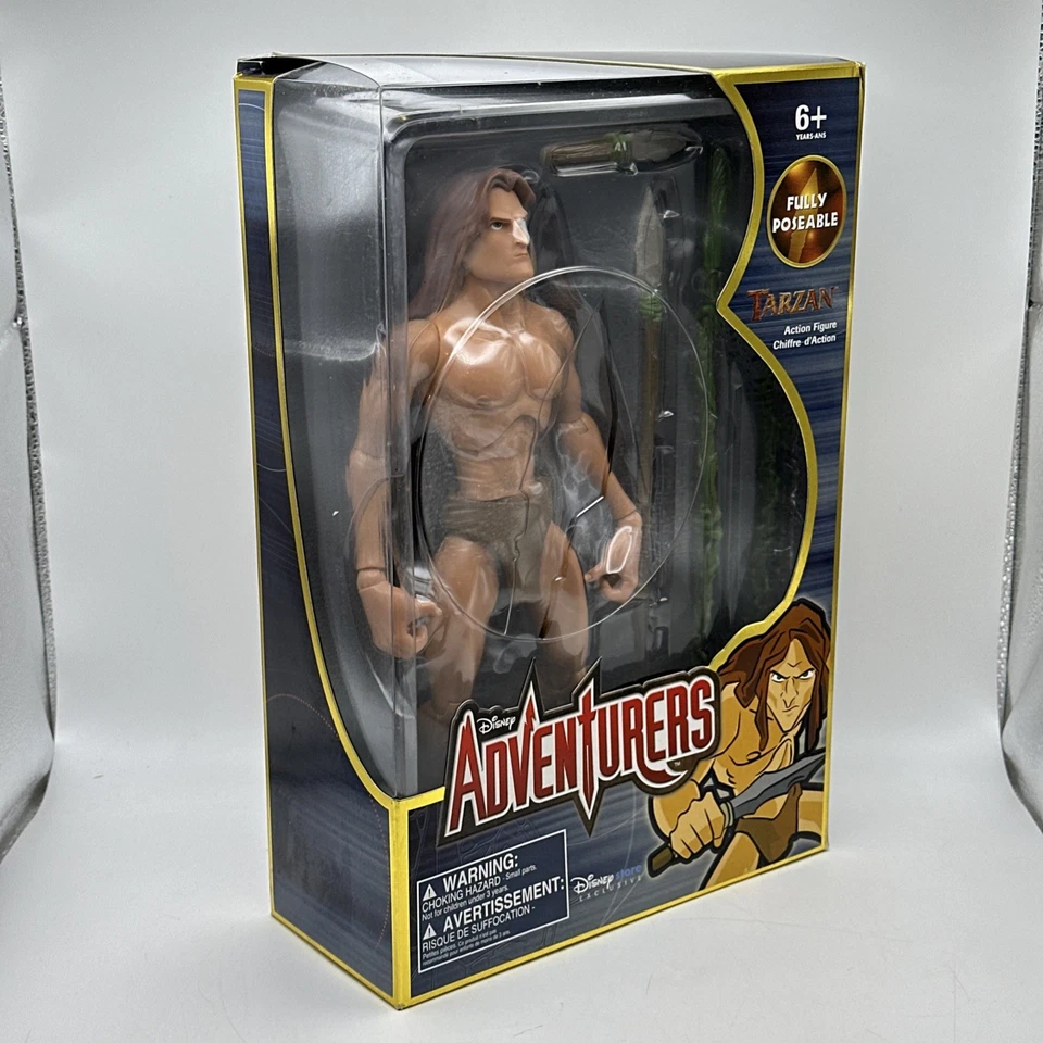 1999 Tarzan Disney Store Exclusive Adventurers Action Figure 12" Fully Poseable - Image 4 of 4