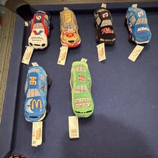 Ty NASCAR Beanie Racers Plush Cars Lot of 6 Valvoline Cummins McDonald's 1998