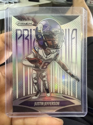 2025 Panini Prizm Prizmania Insert Justin Jefferson Vikings #21 Football Card