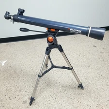 Celestron AstroMaster 70AZ 70mm Telescope w  Tripod UNTESTED