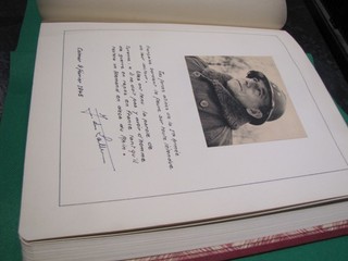 LIVRE D OR RHIN ET DANUBE CERNAY AUTOGRAPHE PHOTO 1945 DE LATTRE DE TASSIGNY