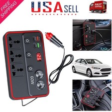 Car 150W Power Inverter DC 12V-24V to 110V-240V Converter w/ Independent Switch