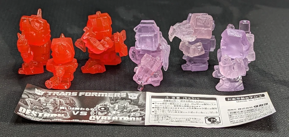 Transformers Q-Robo Collection ALL CLEAR G1 CHASE FIGURES complete Takara PVC - Image 2 of 4