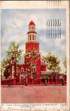 Antique Postcard Christ Church, Alexandria VA where Washington worshiped PM 1907