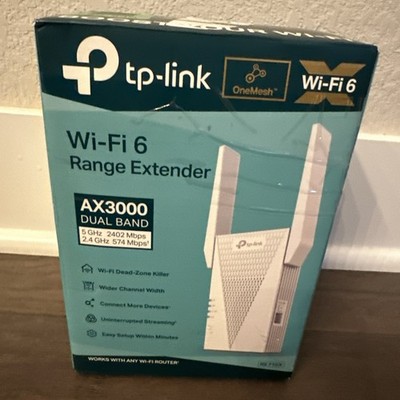 TP-Link RE715X AX3000 Mesh WiFi6 Wireless Extender - White