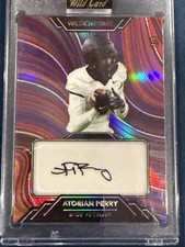 A.T. Perry Auto 2023 Wild Card Wildchrome Autograph 7/8 #WCF-A Wake Forest