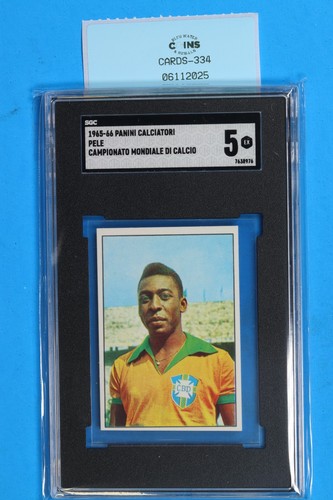 1965-66 PANINI CALCIATORI PELE CAMPIONATO MONDIALE DICALCIO SGC 5 CARDS-334