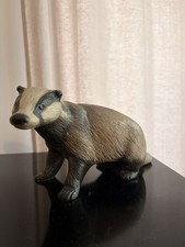 Vintage Purbeck Pottery Wildlife Series Badger Figure Made In England