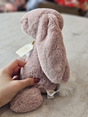 AUTHENTIC NWT Jellycat Bashful Lux Bunny Rose Medium - FAST