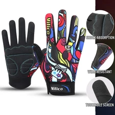 Cycling Gloves Bike Sports Anti-slip Shockproof Full Finger MTB Bicycle Gloves