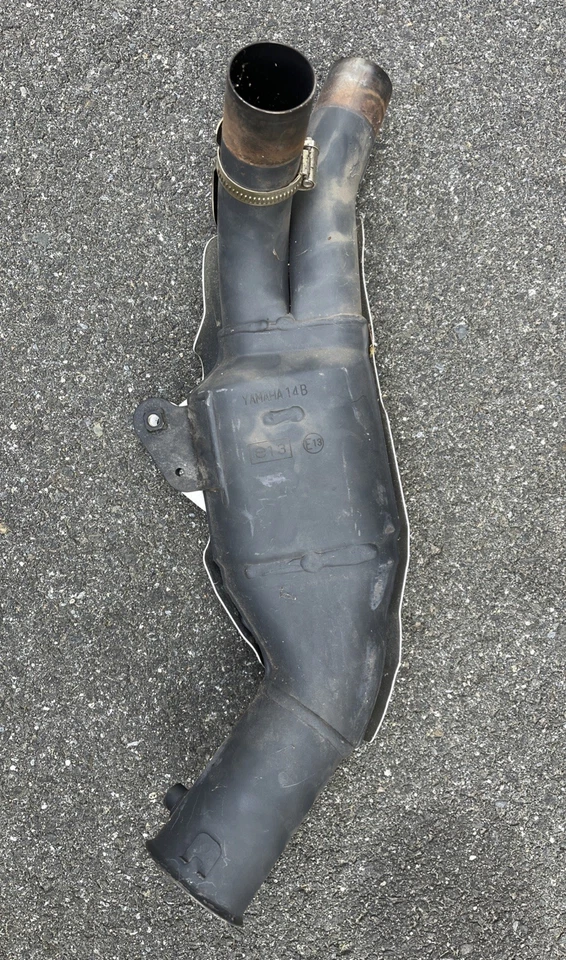 09-14 YAMAHA 14B 14B-7 YZF R1 OEM TUBOS DE ESCAPE COLECTOR SILENCIADORES Foto 4 de 4