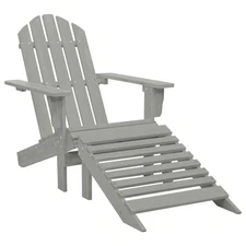  Garden Chair Grey Hardwood Large Durable Garden Chair