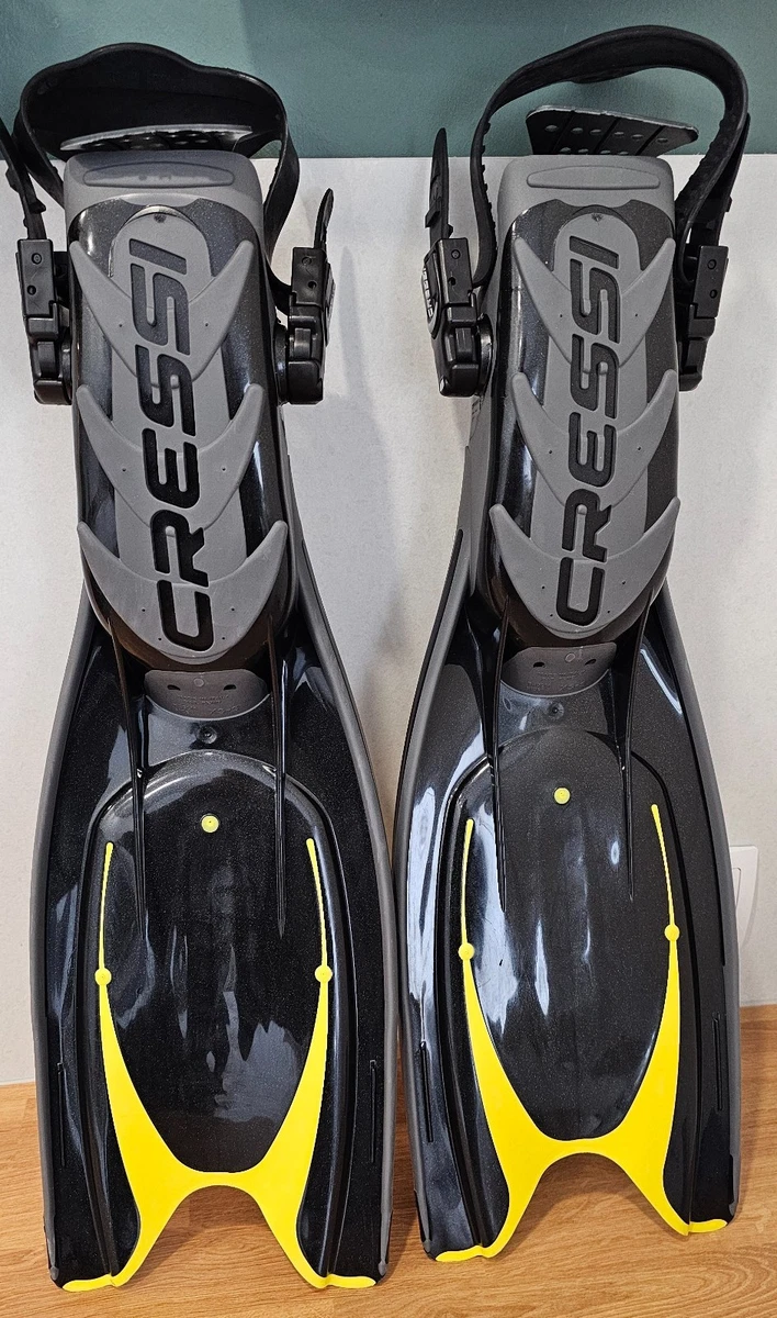 Cressi Frog Plus Geräteflossen XS/S 36-39 Tauchflossen Schwarz Gelb  8524