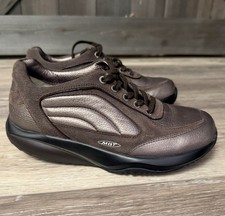 MBT Maliza Brown Suede Leather Walking Shoes Rocker Toning Sneakers Womens Sz 7