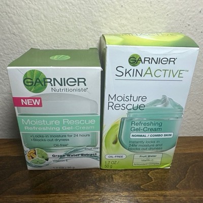 Garnier Moisture Rescue Refreshing Gel Cream Grape Water Extract & Fruit  1.7 OZ