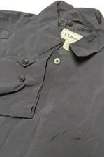 LL Bean Black Water Proof Trench Coat Men's XLT Tall