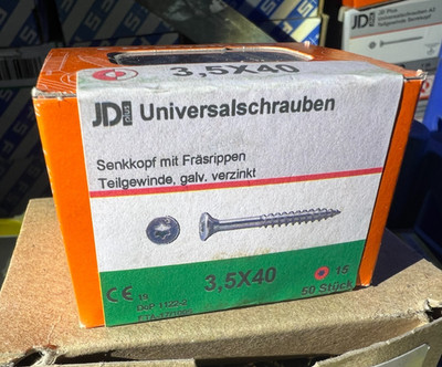 Dresselhaus JD Plus Universalschrauben 3,5x40mm  50Stück  / Aktion H2Pal9K4