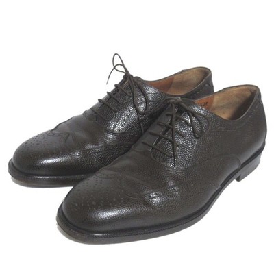 Salvatore Ferragamo Wingtip Oxford Dress Shoes, Size 6.5 Brown mens USED