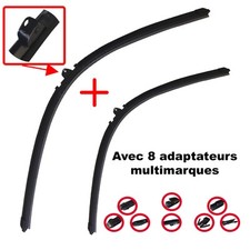NEWPARTS Aerotwin Balai 530 mm für Peugeot 206 Renault Clio II Vorne 2 Stk