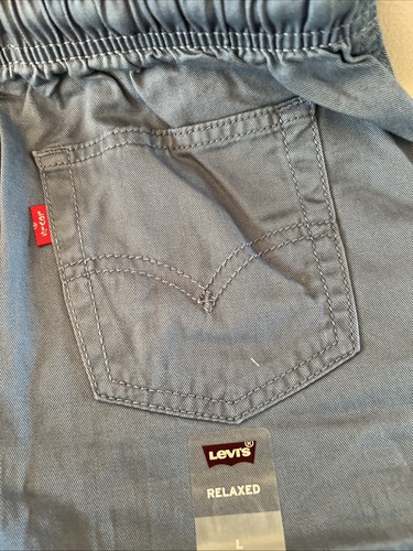 LEVI'S Boys Relaxed Drawstring Waist Long Shorts - Blue - Kids L (10/12) - NEW! - Picture 7 of 9