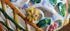 VTG Reticulated Floral Bowl *Capodimonte Majolica Style* Italy — photo 3