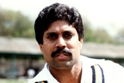 India Cricket Great, Test Captain Kapil Dev No 54 OLD LARGE PHOTO