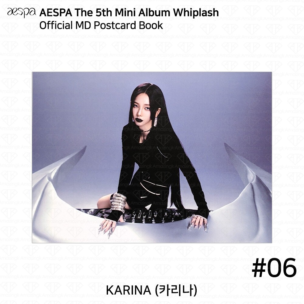Aespa 5th Mini Album Whiplash POP UP MD Postcard Book