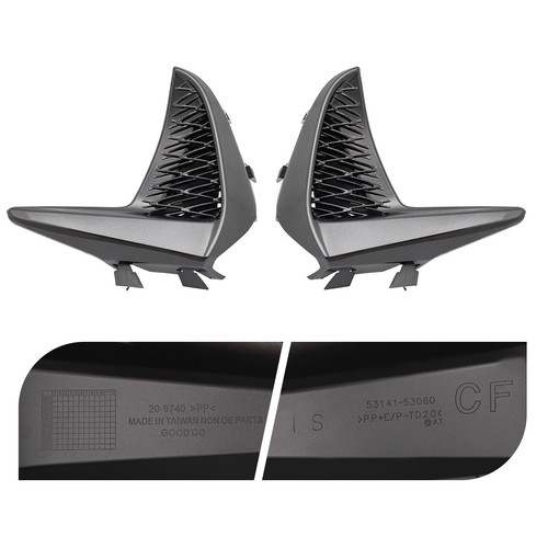 FOR 2017 2020 LEXUS IS300 IS350 F-SPORT FRONT BUMPER COVER GRILLE KIT 2Pcs - Picture 16 of 17