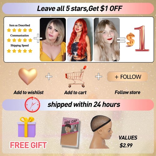 Pelucas Naturales Cortas Rosa Medianas Onduladas Peluca Sintética Fiesta Cabello Resistente al Calor - Imagen 6 de 44