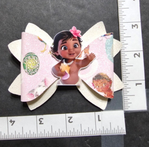 Handgefertigte Haarschleifen - Disney Princess - Moana - Haarschleife #1 - Bild 4 von 4