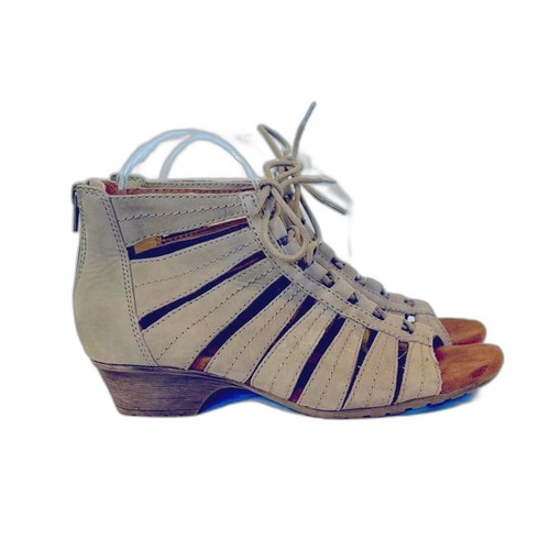 Rockport Cobb Hill Gabby Gladiator Sandals Light Brown Khaki Size 8.5 M Open-Toe