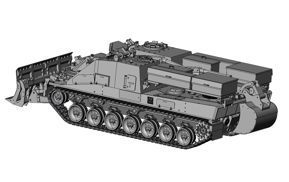 Modellbauplan Pionierpanzer Kodiak (Nachbau), M 1:8, Funktionsmodell, R.C.-fähig - Bild 3 von 4