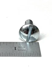 (10) 3/8-16 X 1/2 Slotted Truss Machine Screw Steel Extra-Wide Head 3/8x1/2" 