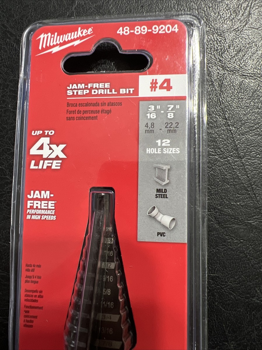 Milwaukee 48-89-9204 Step Drill Bit #4 FREE SHIPPING