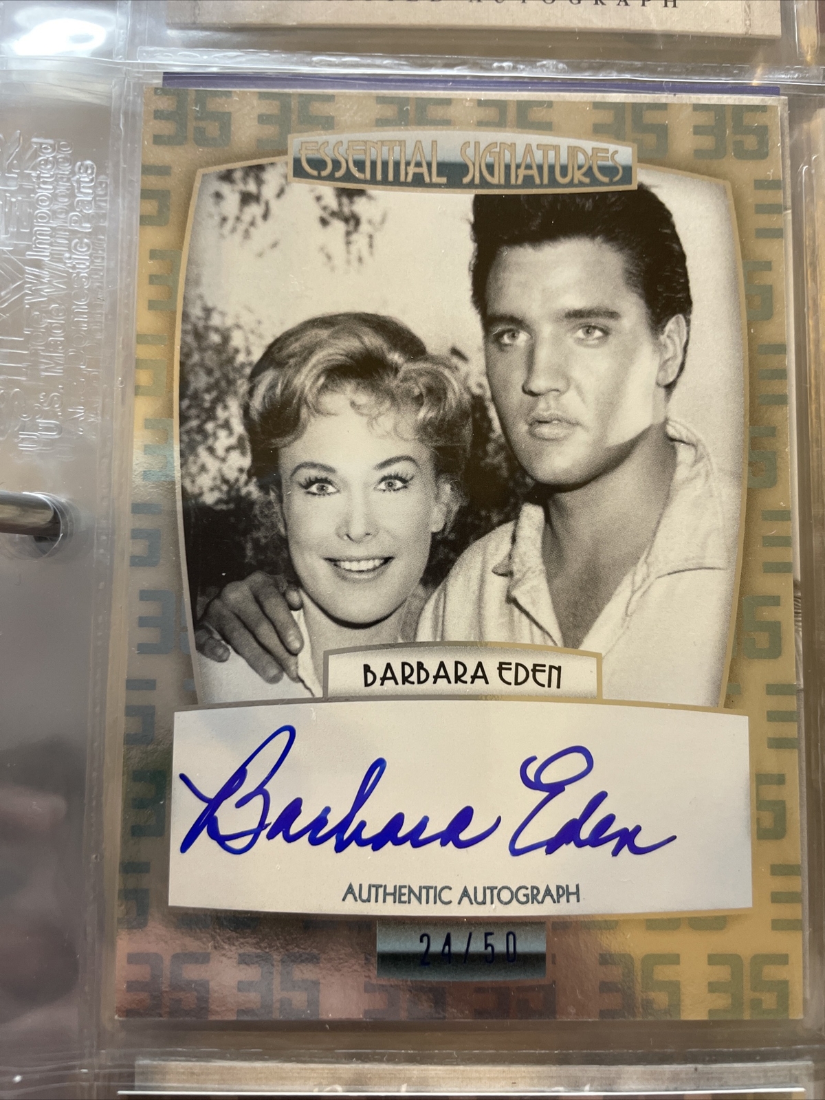 Barbara Eden Auto Signed Elvis RARE eBay