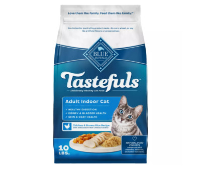 Blue Buffalo Tastefuls with Chicken Indoor Natural Adult Dry Cat Food - 10 lb
