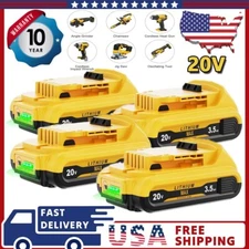 1-4PACK Lithium-ion Battery For DeWalt 20V 20Volt Max 3.5AH DCB205 DCB206 DCB200