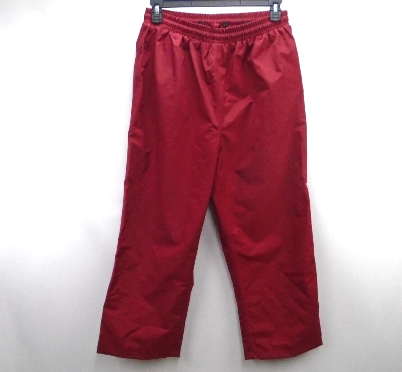 Cabela's Men Size L Red Gore-tex Paclite Waterproof Shell Pants Suspender Ready