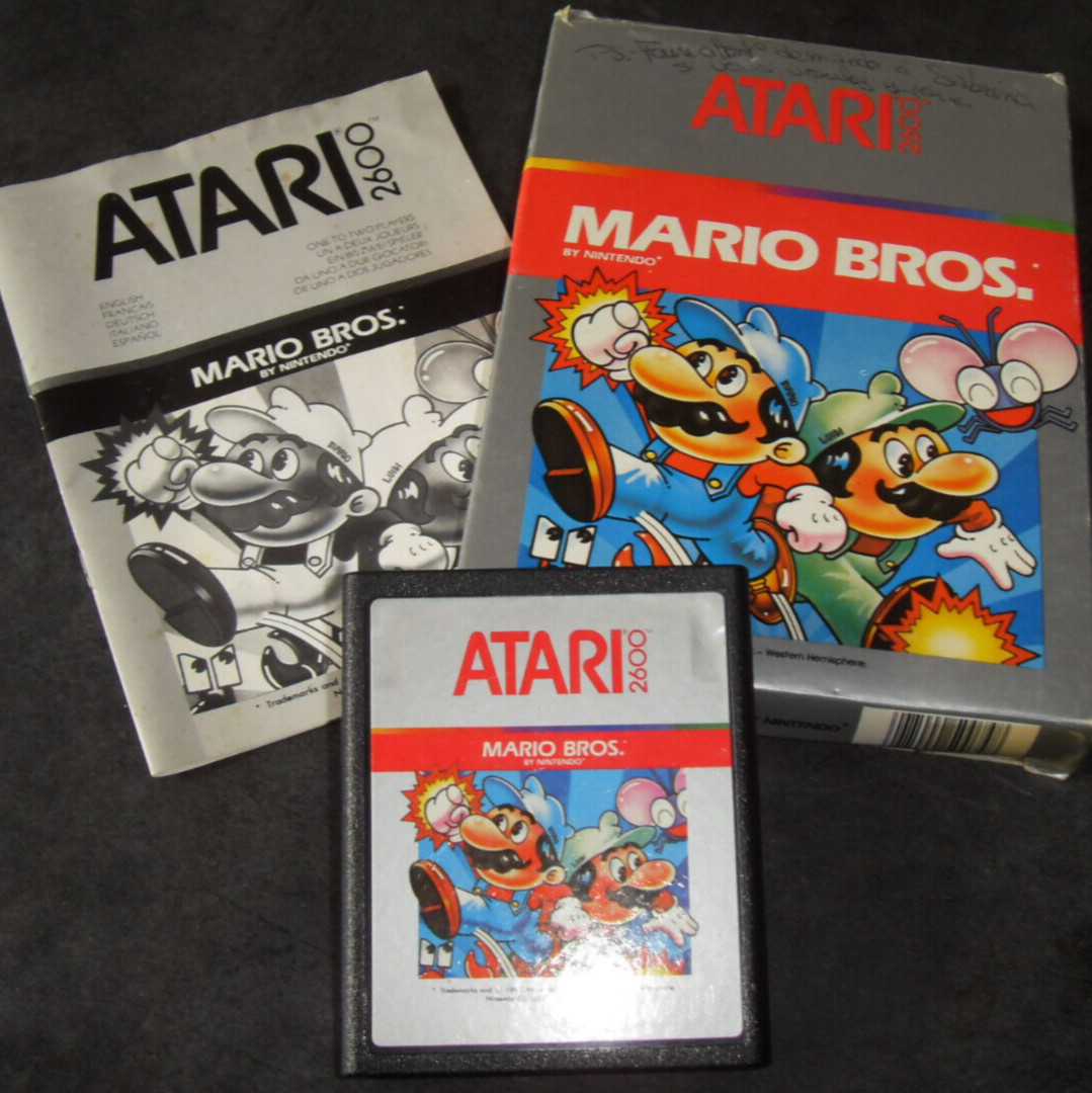 Mario Bros Sur Atari 2600 (PAL) – Cartouche Seule Testée Et Fonctionnelle, Bon état