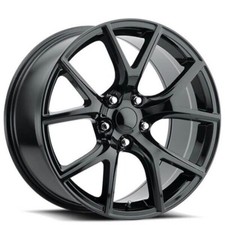 4 New JEEP SRT8 20" Gloss Black Black Wheels OE 20x9 Fit Grand Cherokee Durango
