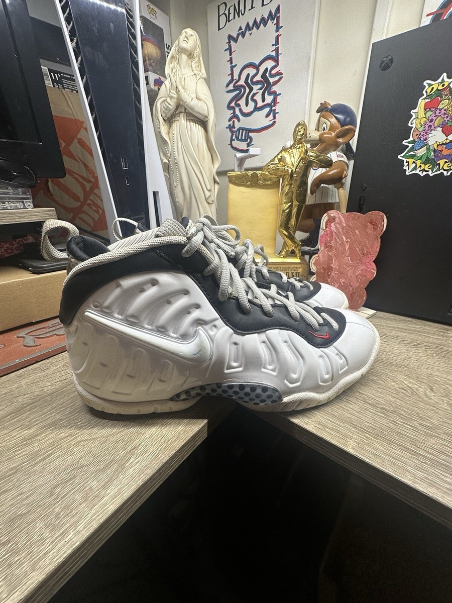 Nike Foamposite Pro White Sneakers 644792-103 Size 5.5Y Women's 7