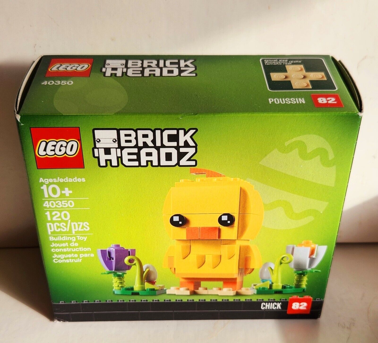 New NIB Lego Brick Headz Chick 40350