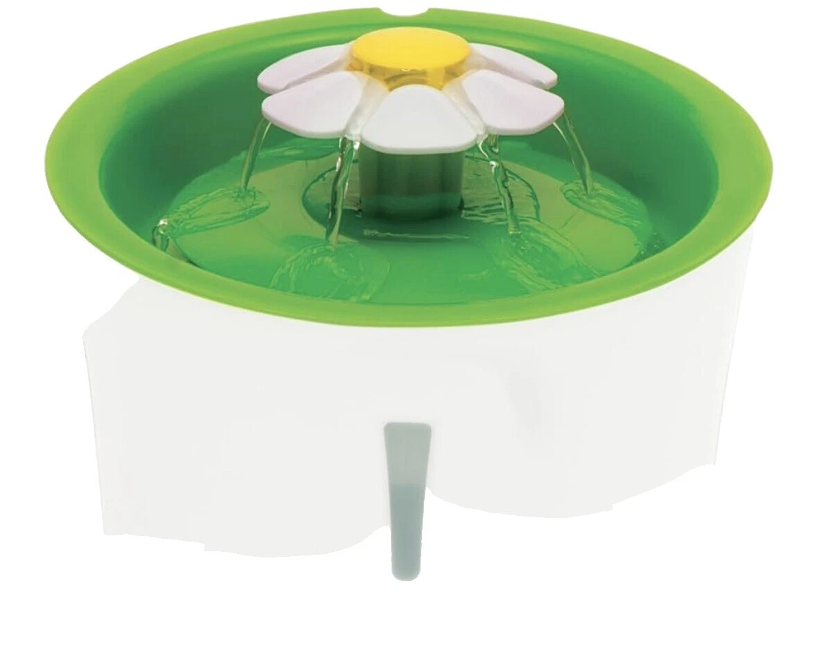 Gato de plástico blanco platos, Alimentadores y fuentes